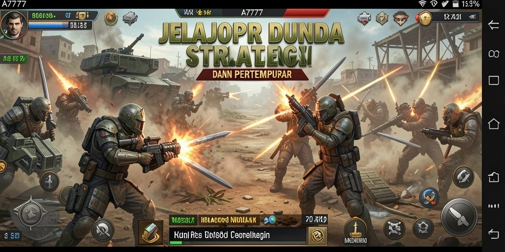 Tampilan gameplay A7777 dengan aksi strategi yang mendebarkan.