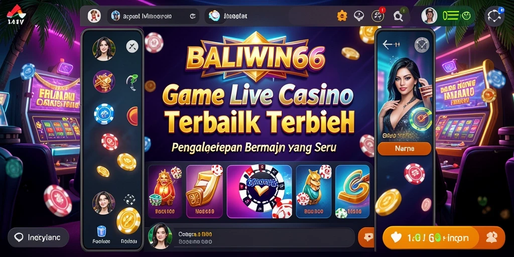 Tampilan gameplay Live Casino BALIWIN66 yang memukau dan interaktif.