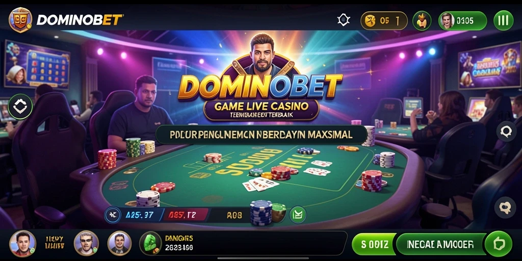 Tampilan gameplay Live Casino yang menarik dari DOMINOBET.