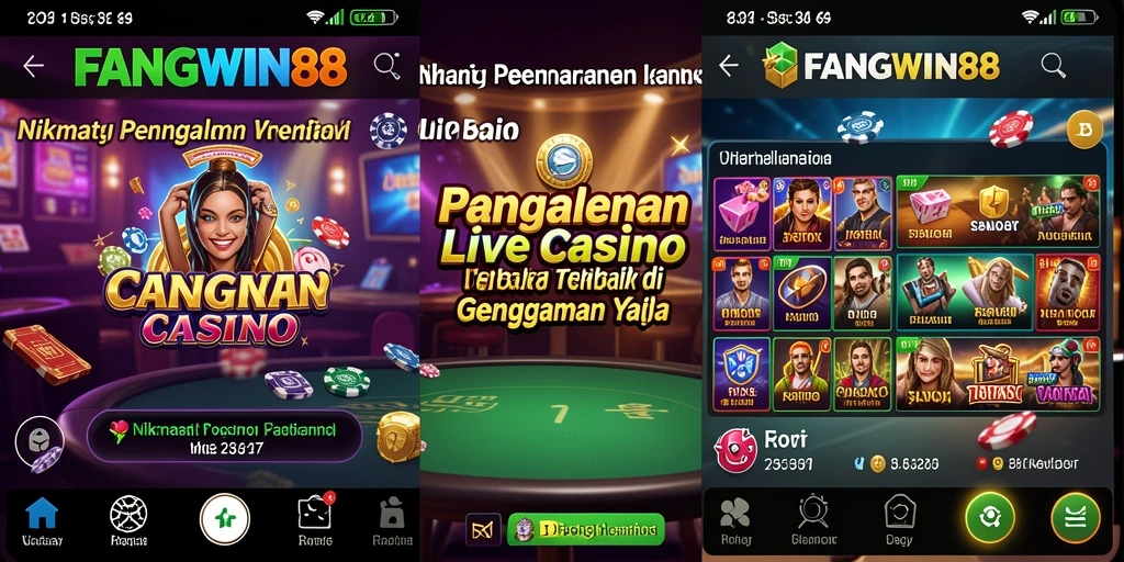 Tangkapan layar FANGWIN88 menunjukkan dealer langsung dan suasana permainan yang hidup.