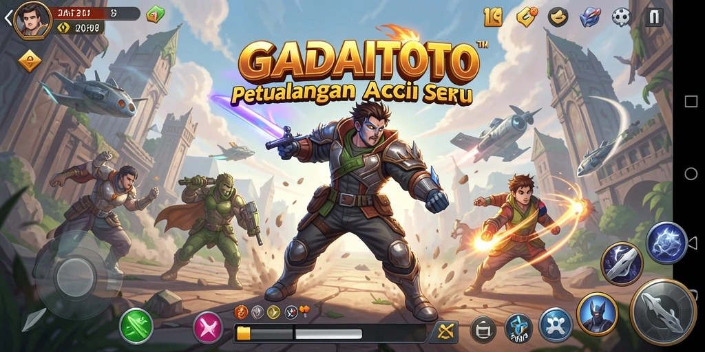 Gameplay seru GADAITOTO dengan aksi mendebarkan di setiap level.