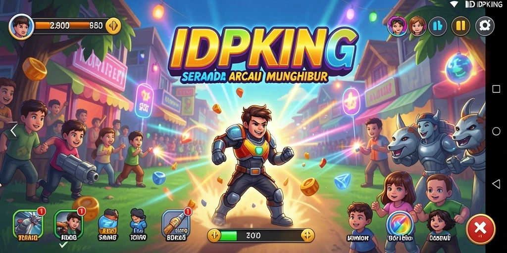 Tampilan gameplay seru dan penuh warna dari IDPKING.
