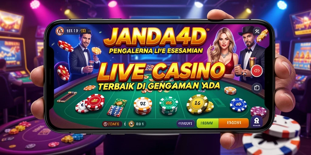 Screenshot gameplay JANDA4D yang menampilkan dealer profesional dan interaksi langsung.