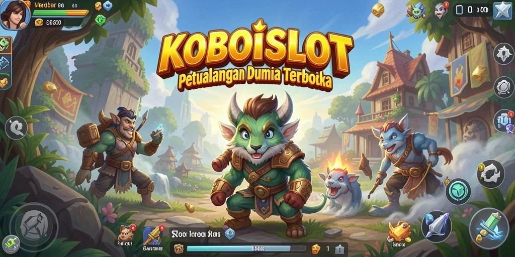 Tampilan gameplay seru di dunia terbuka KOBOISLOT.