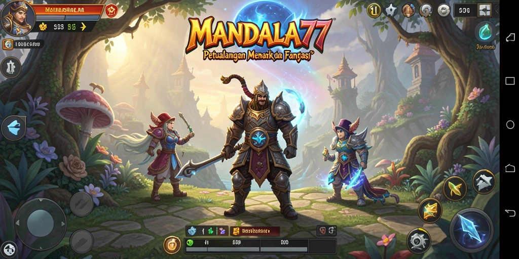 Tampilan gameplay <strong>MANDALA77</strong> yang seru dan penuh tantangan.