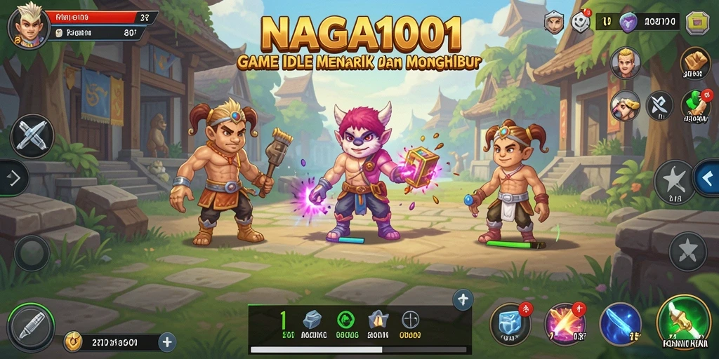 Tampilan gameplay NAGA1001 yang menarik di dunia Idle.