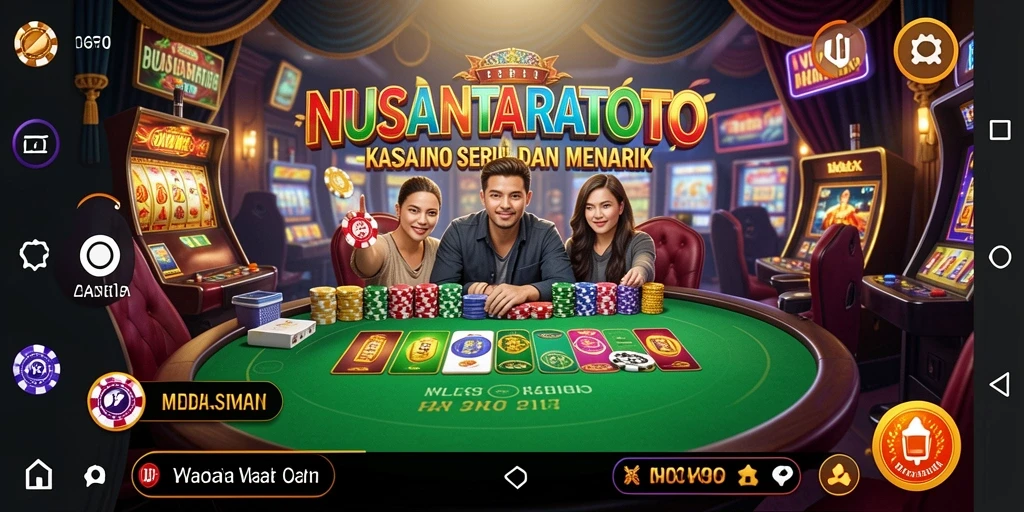Tampilan menarik permainan Kasino di NUSANTARATOTO.
