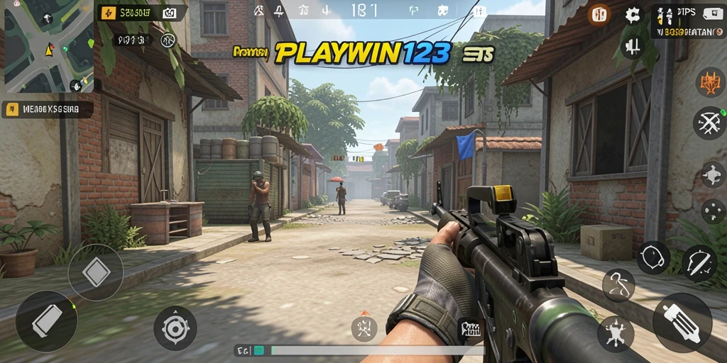 Tampilan gameplay seru dari PLAYWIN123 dalam kategori TPS.