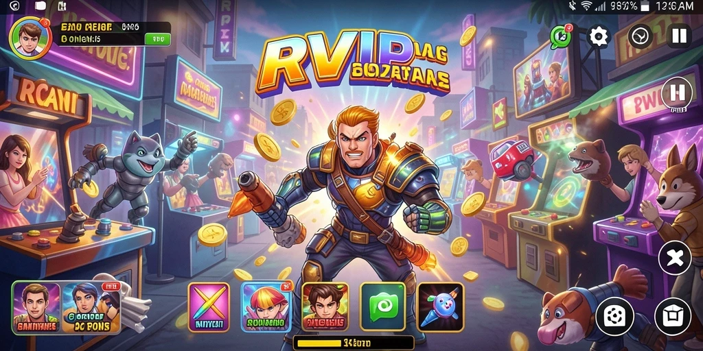 Tampilan menarik dari gameplay seru di RVIP.