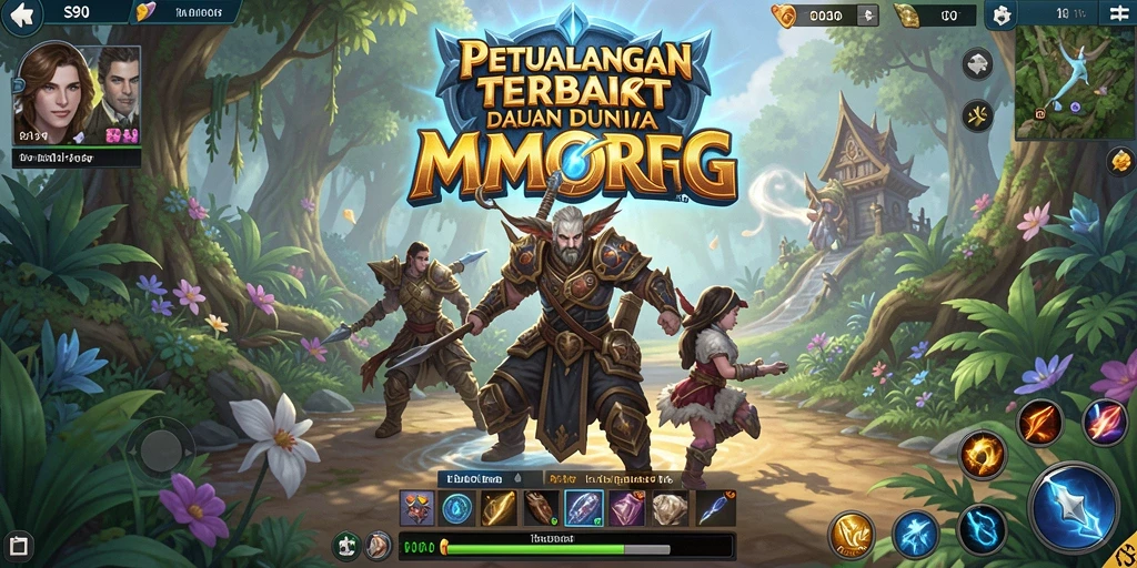 Tangkapan layar gameplay S80 menampilkan aksi pertarungan seru di dunia MMORPG.