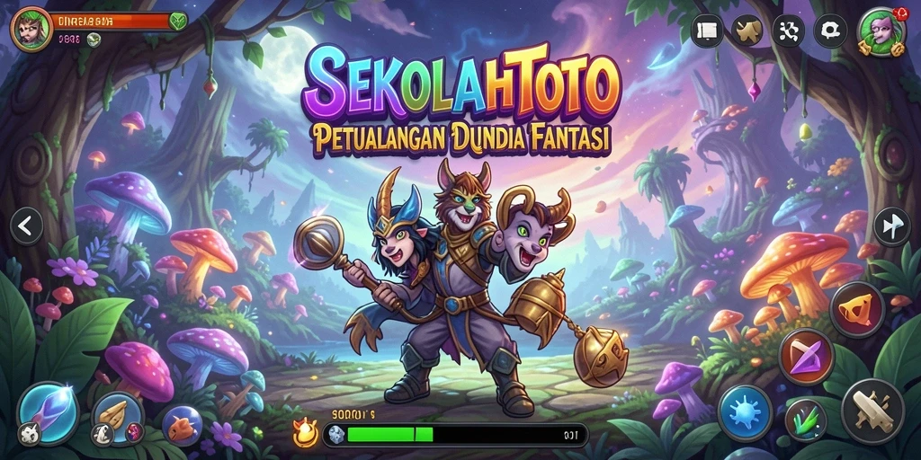 Tangkapan layar menampilkan pertempuran epik di SEKOLAHTOTO.