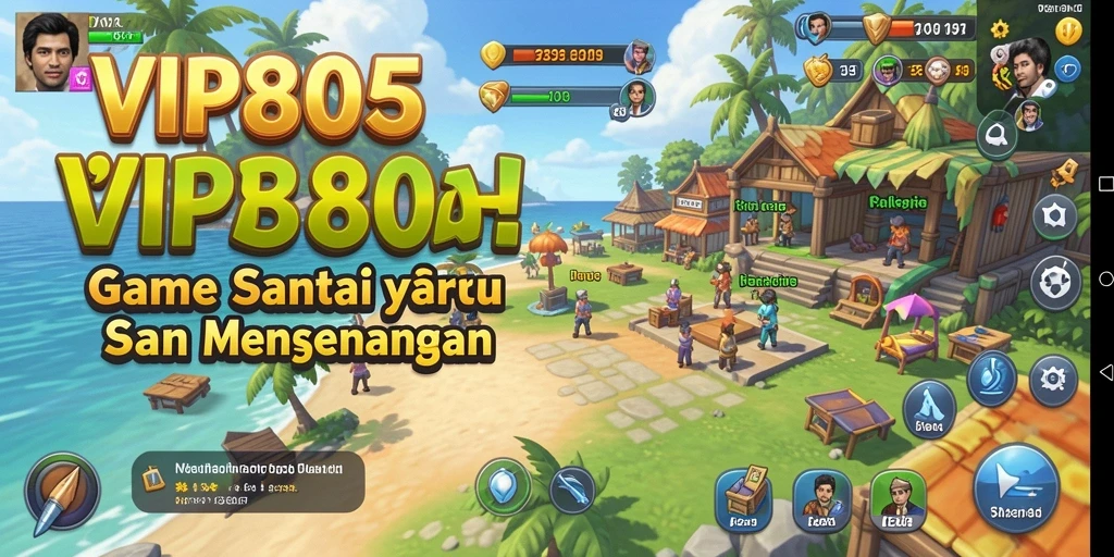 Tampilan menarik dari gameplay VIP805 yang seru dan santai.