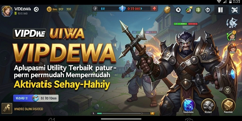 Tampilan layar VIPDEWA dengan fitur manajemen yang intuitif.