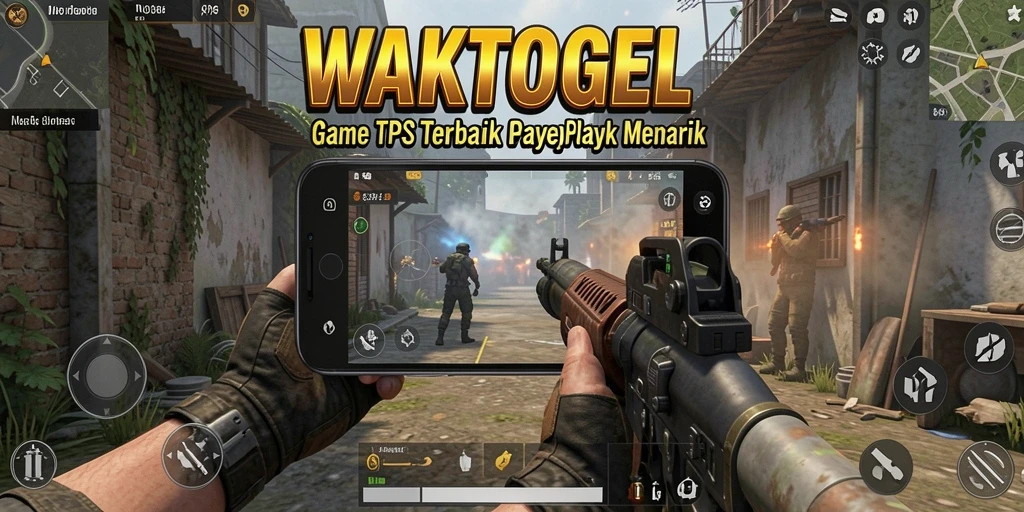 Screenshot gameplay TPS WAKTOGEL dengan pertempuran seru antar pemain.